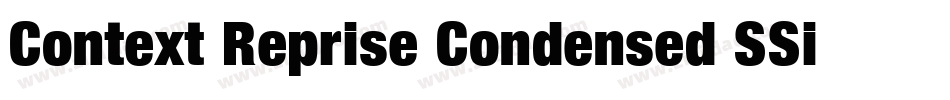 Context Reprise Condensed SSi Condensed Italic字体转换